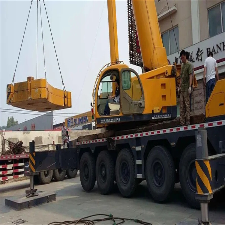 桂东当地吊车出租|机器吊装|75吨|工厂搬迁服务